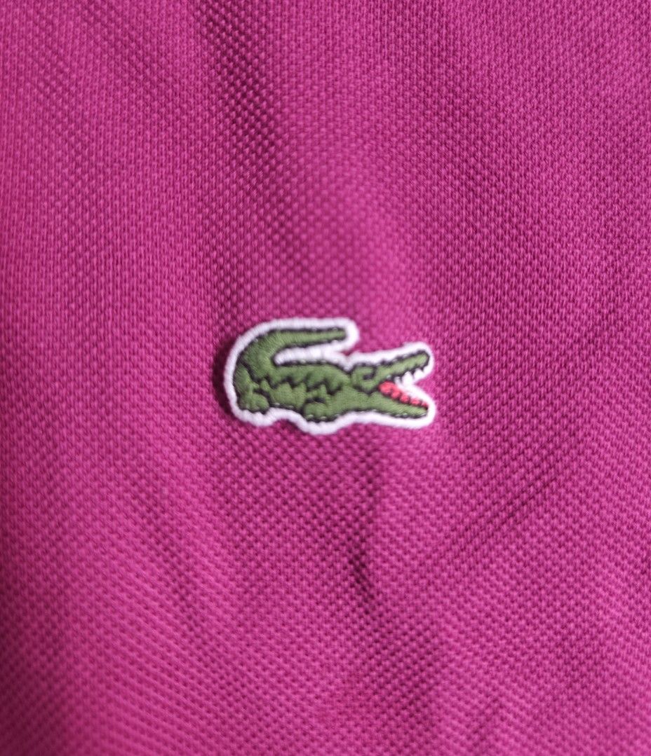 Lacoste Size 7 (Category: Tshirts & Polo Shirts ) located in Manila. Submitted by iceman_17 (Listing ID 1461628284, Image 2). Description: Lacoste Pink Magenta Plain Size 7.