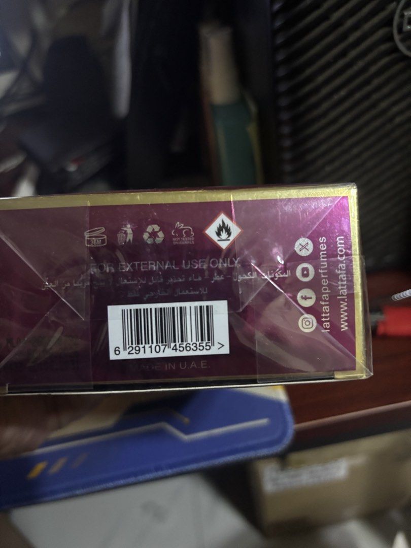 Lattafa Ameerat Al Arab Eau De Parfum 100ml (Category: Fragrance & Deodorants) located in Caloocan City. Submitted by luckyfire-04ef (Listing ID 1461567082, Image 3). Description: - Ameerat Al Arab Eau de Parfum by Lattafa - 100ml Vaporisateur Spray bottle - Made in UAE - For external use only - Check ingredients on back - Comes in original packaging Authentic.