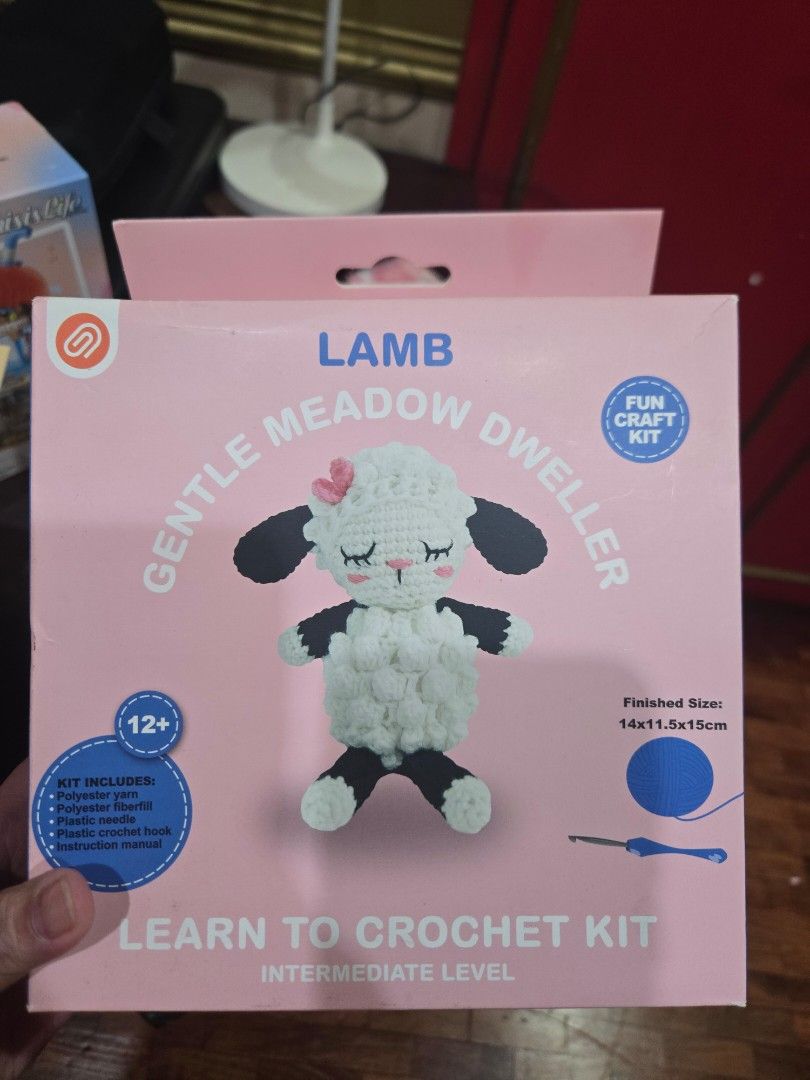 Learn to Crochet Kit - Intermediate Level - Fun Craft Kits (Category: Handmade Craft) located in Quezon City. Submitted by mello_letgoes (Listing ID 1461713859, Image 2). Description: - Fun craft kits for intermediate crocheters - Choose from bunny, lamb, llama, or flower basket designs - All-inclusive kit: polyester yarn, plastic crochet hook, plastic needle, fiberfill, and plastic eyes - Perfect for learning a new skill and creating cute handma