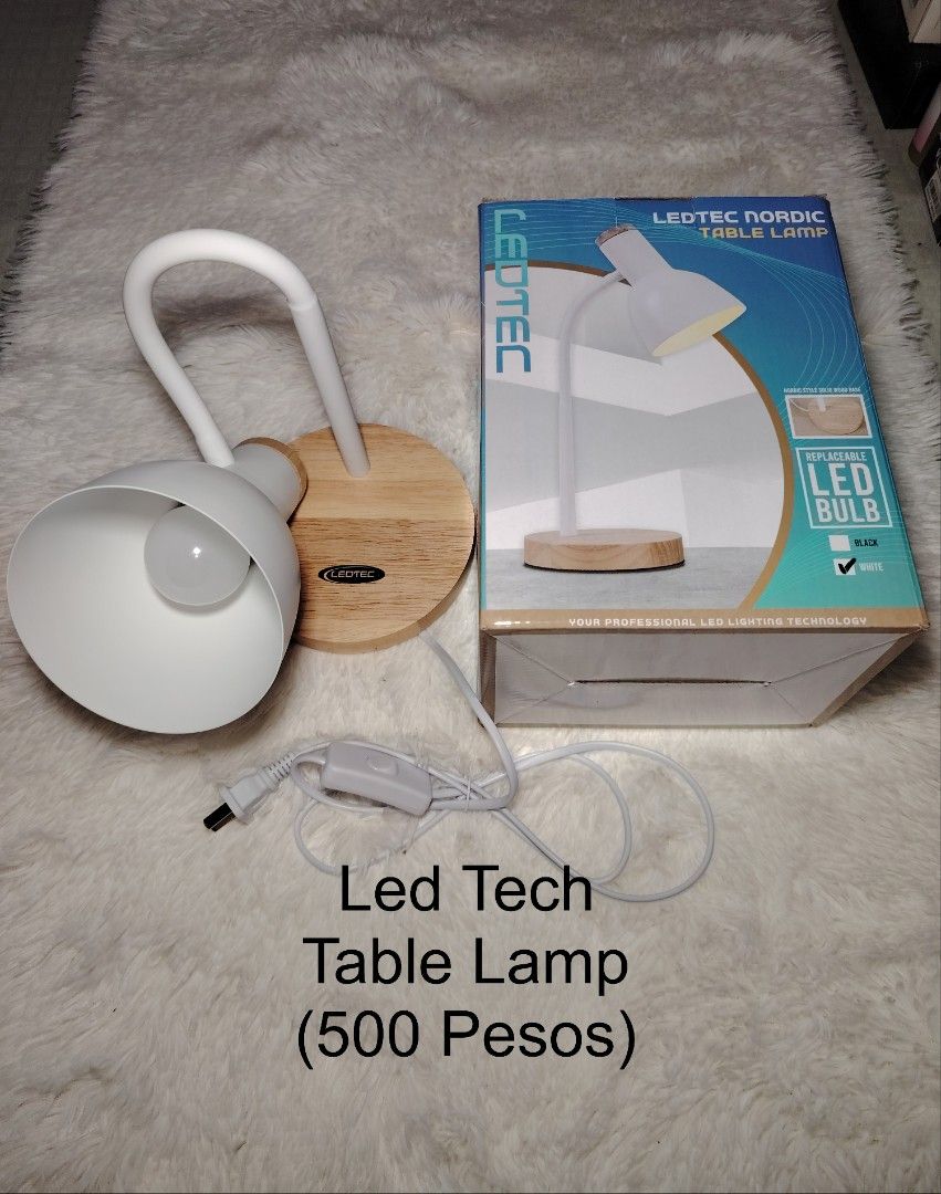 Ledtec Table Lamp (Category: Lighting) located in Manila. Submitted by jhaymar_hernandez (Listing ID 1461608346, Image 1). Description: Ledtec Table Lamp 500 Pesos nalang! Location Cogeo Gate 2 Antipolo City.