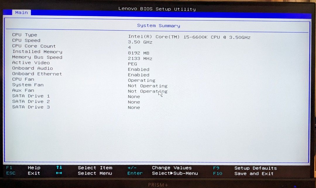 Lenovo Desktop PC - Intel i5-6600K, 8GB RAM (Category: Desktops) located in Singapore. Submitted by isaaaca_crsll (Listing ID 1461664395, Image 3). Description: Lenovo Thinkcenter S510 CPU: Intel Core i5-6600K @ 3.50 GHz RAM:8GB RAM 2133MHz GPU: GT 1030 2GB Wifi tested to be working as well. NOTE: does not have working hard disk, not usable unless hard disk is installed. Do not buy if you do not know how to do so. Reason for selling. Bought and f