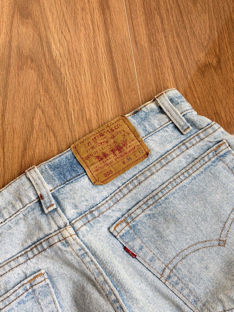 Levis 505 Light Denim Pants (Category: Jeans) located in Quezon City. Submitted by oneselect_ (Listing ID 1461627288, Image 3). Description: Levis 505 Light Denim Pants Excellent condition Dimensions: 32” | 38.5” | 9” ₱1,000 only 📍SJDM, Bulacan.