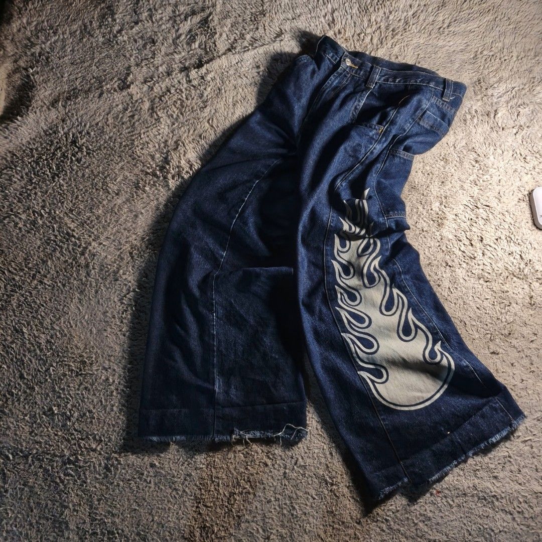LIKELY & POT (JNCO ALTERATIVE) (Category: Jeans) located in Baguio. Submitted by thrift_arcves (Listing ID 1461690568, Image 3). Description: LIKELY & POT JNCO ALTERNATIVE Color Rate: 10/10 Condition Rate: 9/10 HEM DRAGS/DISTRESS COLOR MAY VARY DUE TO LIGHTING❗ ALL ITEMS ARE THRIFTED SO LIMIT YOUR EXPECTATIONS❗ DM FOR INQUIRIES❗ PRICE: ₱1,299 DIME$ Width: 14 Length: 40 Hem: 13.5 NEGOTIABLE❗ WAG MAHIYANG MAMBARAT❗ CAN DO DELIVERY NATIONWIDE WE OFF