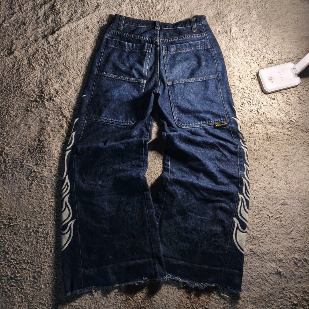 LIKELY & POT (JNCO ALTERATIVE) (Category: Jeans) located in Baguio. Submitted by thrift_arcves (Listing ID 1461690568, Image 2). Description: LIKELY & POT JNCO ALTERNATIVE Color Rate: 10/10 Condition Rate: 9/10 HEM DRAGS/DISTRESS COLOR MAY VARY DUE TO LIGHTING❗ ALL ITEMS ARE THRIFTED SO LIMIT YOUR EXPECTATIONS❗ DM FOR INQUIRIES❗ PRICE: ₱1,299 DIME$ Width: 14 Length: 40 Hem: 13.5 NEGOTIABLE❗ WAG MAHIYANG MAMBARAT❗ CAN DO DELIVERY NATIONWIDE WE OFF
