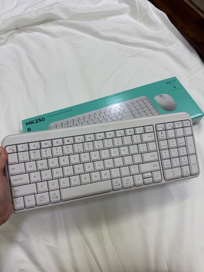 Logitech MK250 Wireless Keyboard and Mouse Combo (Category: Computer Keyboard) located in Paranaque City. Submitted by traceywhitney (Listing ID 1461759885, Image 2). Description: Logitech MK250 Bluetooth Wireless Keyboard — Like New Selling my Logitech MK250 Bluetooth Wireless Keyboard. ✨ Condition: * Like new * Used only a couple of times * Very clean and well-maintained * Fully functional * No noticeable scratches, dents, or issues Features: *