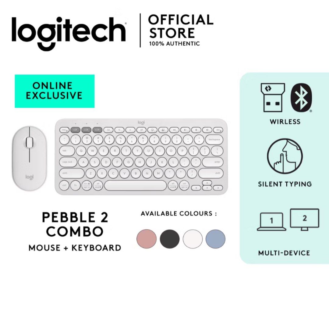 Logitech Pebble Bluetooth Wireless Keyboard (Category: Computer Keyboard) located in Cebu City. Submitted by dennise13 (Listing ID 1461613739, Image 2). Description: Selling my wireless keyboard bought from Logitech 💗 Still in very pristine condition :) Rfs: I only used it once and I move a lot so I am not using it anymore Loc: Cebu City.