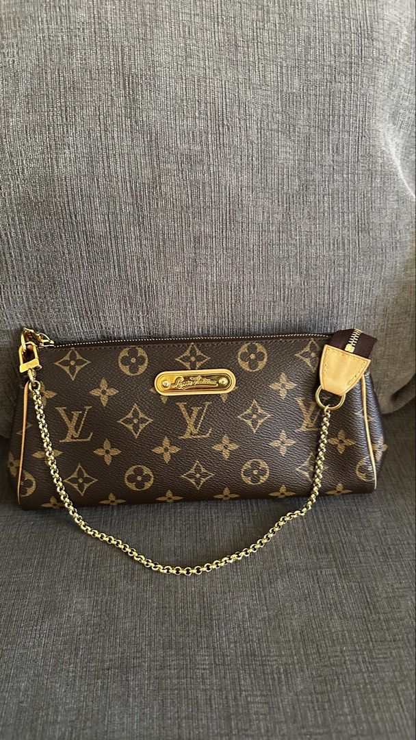 Louis Vuitton Monogram Pouch with Chain (Category: Luxury Bags & Wallets) located in Naga. Submitted by jenni2003 (Listing ID 1461618252, Image 1). Description: - Authentic Louis Vuitton Monogram Pouch - Features a chic gold-tone chain strap - Ideal size for carrying your essentials - Secure zipper closure - inclusion-strap - dm me for more pics -with cert of authenticity.
