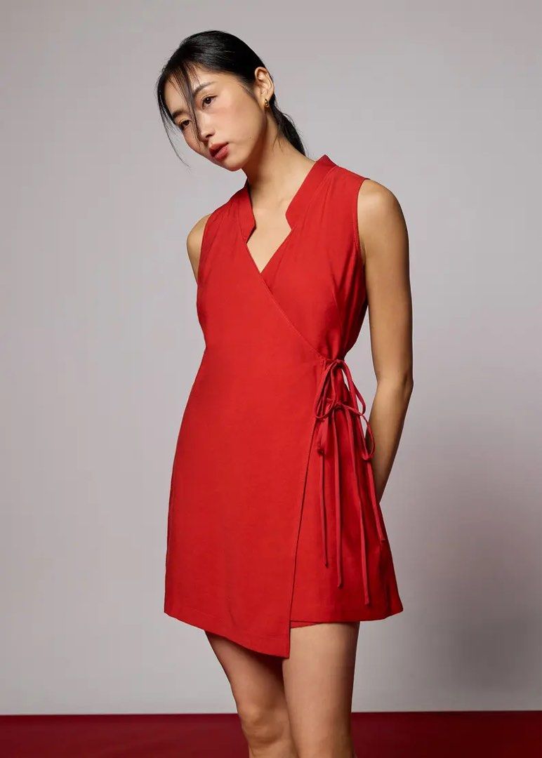 Love Bonito Viscose Front Tie A-line Romper - Rust (Category: Dresses) located in General Trias. Submitted by irezumiclo (Listing ID 1461717715, Image 1). Description: Small Used once Bought for 2500 Also have this in blue.