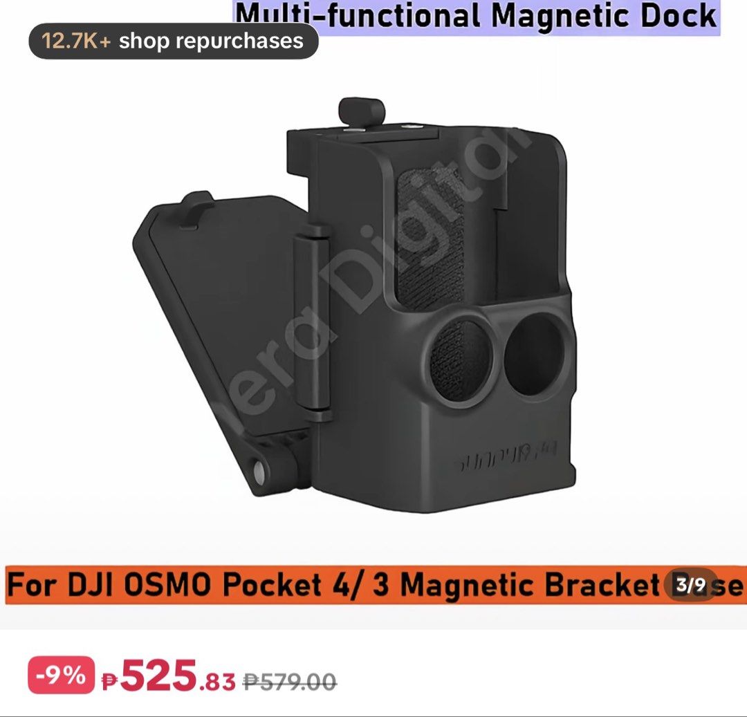 Sunnylife Magnetic Mount DJI OSMO Pocket 3 / 4 (Category: Other Mobile & Gadget Accessories) located in Manila. Submitted by nyxpdeclutter.m (Listing ID 1461771616, Image 2). Description: .