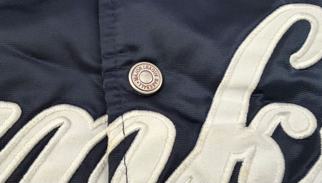 Majestic NY Yankees Stadium Jacket (Category: Coats, Jackets and Outerwear) located in Pasig City. Submitted by denissephx73 (Listing ID 1461786564, Image 3). Description: Size L 65CM Width Used Rare No trades or swap.