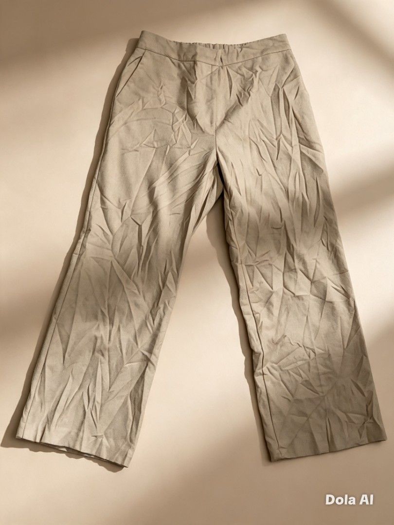 Mango Casual Pants (Category: Jeans) located in Mabalacat. Submitted by al_amin_thrift (Listing ID 1461572757, Image 1). Description: Mango Casual Pants — Beige / Light Brown — Size US 2 Quality pants from Mango! Versatile neutral beige color, soft smooth fabric, stretch waist comfort. Easy to match — office, casual, or smart looks. • Brand: Mango • Size: US 2 — approx. W26"–27" • Color: Beige / Light Taupe • Fabric: Soft twill with stretch waist
