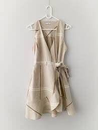 Mango Linen wrap around dress (Category: Dresses) located in Subic. Submitted by ayvee.ph (Listing ID 1461565505, Image 2). Description: Mango Linen wrap around dress Very very pretty!!!!♥️ 🏷Good as bnew No issue / No flaws No when worn Size: S on tag fits semi Med Price: (last price posted) Rfs: Declutter 📍 Olongapo / Subic Reg J&T door to door del Mine now pay tom Payment cutoff 12noon Shipping (every other day) No cancellation New miner send