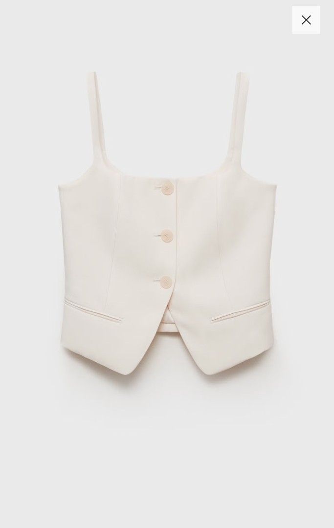 Mango Suit Waistcoat (Category: Sleeveless) located in Dasmarinas. Submitted by 32mimimi (Listing ID 1461709089, Image 2). Description: Never worn just washed.