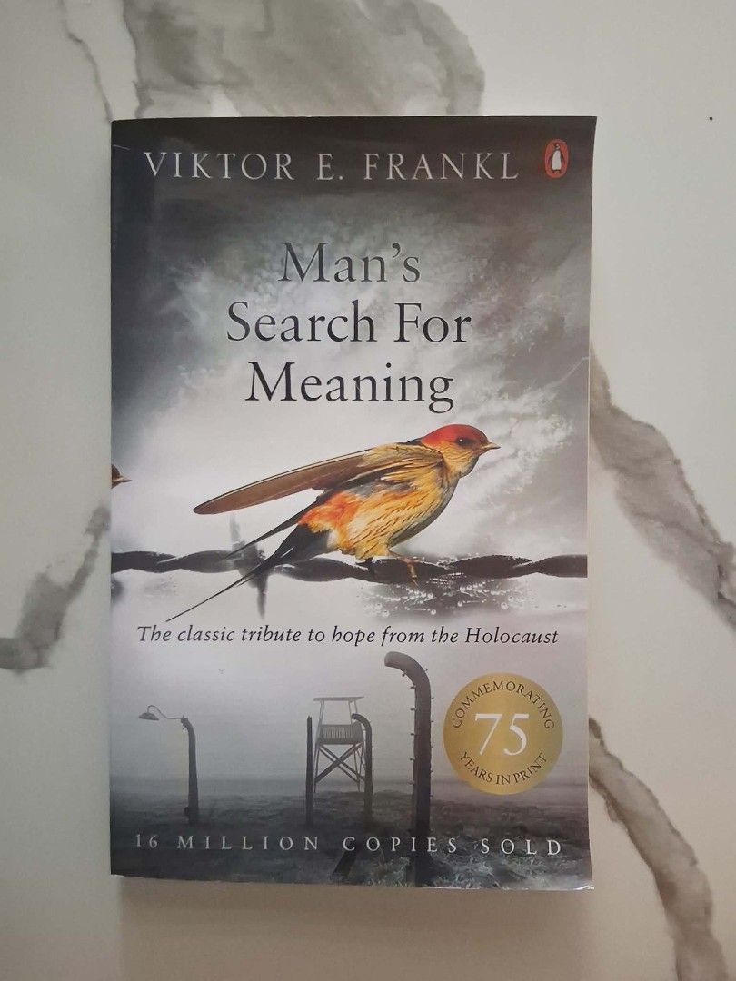 Man's Search For Meaning by Viktor E. Frankl (Category: Storybooks) located in Manila. Submitted by luckyrabbit.6c9d22 (Listing ID 1461562620, Image 1). Description: - Title: Man's Search For Meaning - Author: Viktor E. Frankl - A classic tribute to hope from the Holocaust. - Over 16 million copies sold worldwide. - Celebrating 75 years in print. - A powerful read about finding meaning in difficult times. A Man's Search for Meaning ₽ 100 Newly bo