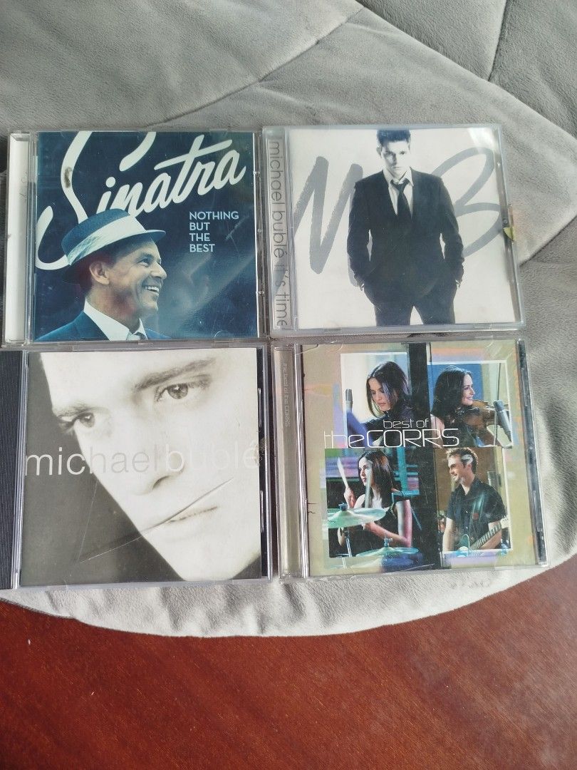 Michael Bublé, Frank Sinatra, The Corrs CDs (Category: CDs & DVDs) located in Paranaque City. Submitted by kaceys_closet (Listing ID 1461641654, Image 1). Description: Michael Buble (2003 Debut Album) - 200 Michael Buble: It's Time - 200 Best of The Corrs - 250 Frank Sinatra: Nothing But The Best (includes bonus insert: "First Day of Issue" commemorative item for collectors) - 300 Get all for 750.