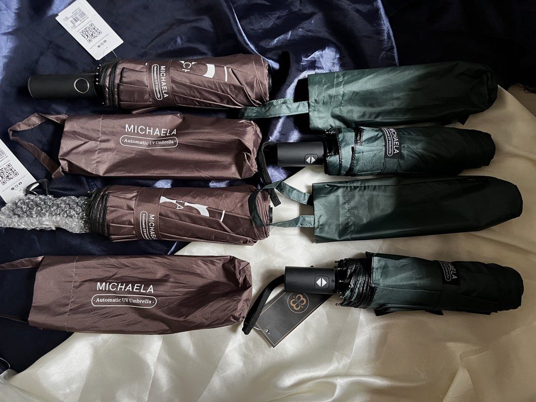 Michaela Automatic Umbrella (Category: Umbrellas) located in Las Pinas. Submitted by rich.collects (Listing ID 1461647896, Image 3). Description: 🤎 Brown - ₱700 (1pc available) 💚 Green - ₱500 (1pc available) .