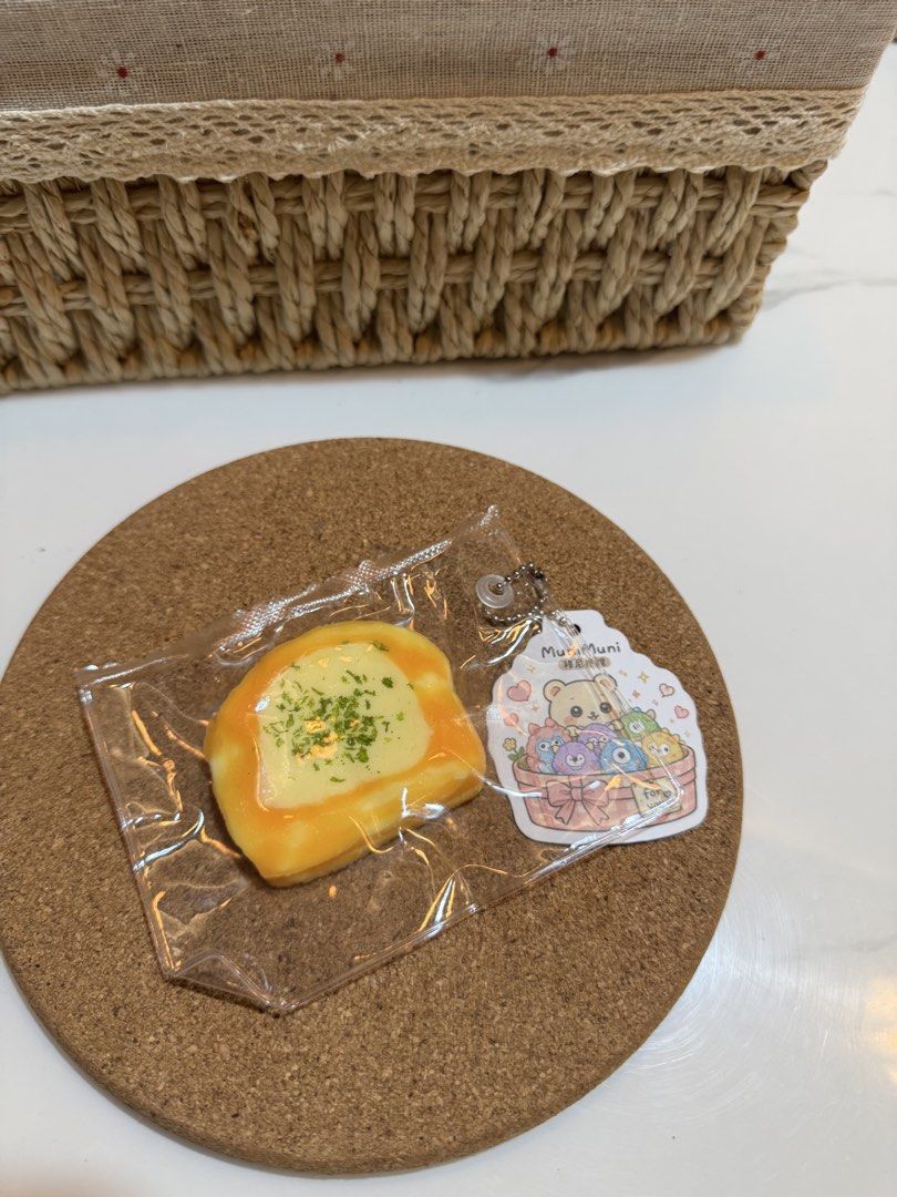 Taba Squishy - Mini Toast (Munimuni Studio) (Category: Designer & Blind Box Toys) located in Baliuag. Submitted by shaiilv (Listing ID 1461637223, Image 3). Description: Can used as a bag charm. Mid-slow to fast rising..