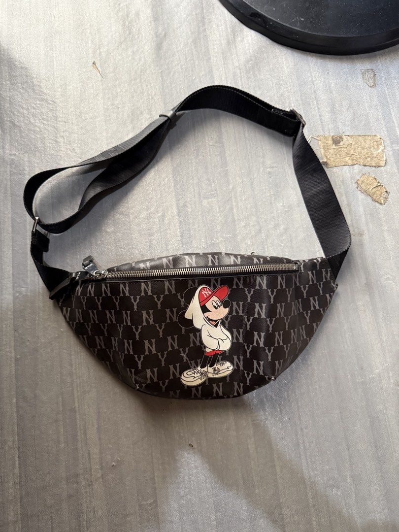 MLB x Disney Mickey Mouse waistbag (Category: Belt bags, Clutches and Pouches) located in Cagayan de Oro. Submitted by twice.but.nice.blackmarket (Listing ID 1461641639, Image 1). Description: Excellent condition Height 6 Width 13 Minor sign of use only but not so visible see the last 2 photos uploaded!.
