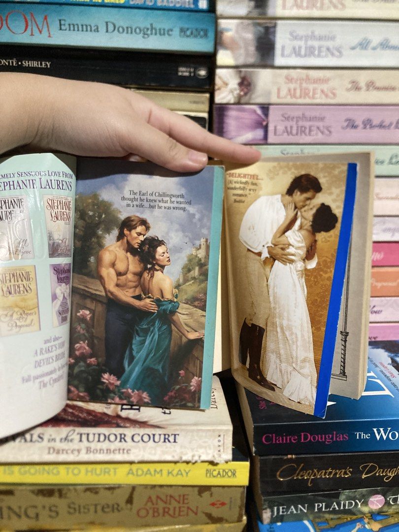 MMPB romance bundle by Stephanie Laurens (Category: Storybooks) located in Manila. Submitted by kreserie (Listing ID 1461772341, Image 3). Description: ୨୧ ˚₊‧ NEW ARRIVAL! ‧₊˚ ୨୧ - Two Stephanie Laurens historical romance novels - Titles: 'All About Passion' and 'The Perfect Lover' - Both are New York Times Bestsellers - Sold as a set - Great for fans of historical romance 🌷 Condition: Good — minimal usage 🖊️ Purchase basis: First come, first s