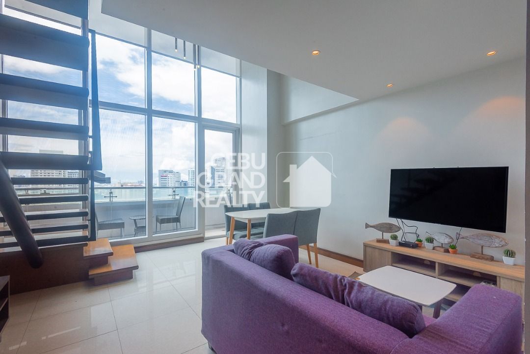 Modern and Stylish Loft with Panoramic Views in MSY Tower (Category: Apartments & Condos) located in Manila. Submitted by cebugrandrealty (Listing ID 1461572495, Image 1). Description: Property ID: RCMR10 Type: Loft Condo for Rent Location: MSY Tower, Cebu Business Park, Cebu City Bedroom: 1 Bathroom: 1 Floor Area: 53 SqM Furnishing: Fully Furnished Parking: 1 Car Property Features: • Spacious dual-level loft layout • Double-volume high ceiling i