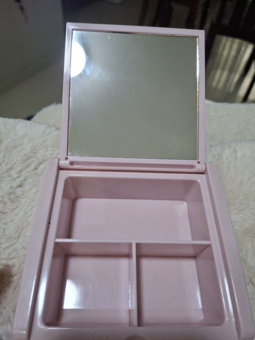 MONCHICHI SMALL JEWELRY CASE WITH MIRROR (Category: Accessory Holder, Box & Organizers) located in Las Pinas. Submitted by annachiaonair2037 (Listing ID 1461641550, Image 2). Description: MONCHICHI SMALL JEWELRY CASE WITH MIRROR FROM JAPAN Disclaimer: I am not affiliated with, associated with, or authorized by any of the brands featured posted. Any mention of brand names, trademarks, or logos is solely for identification and reference purposes on