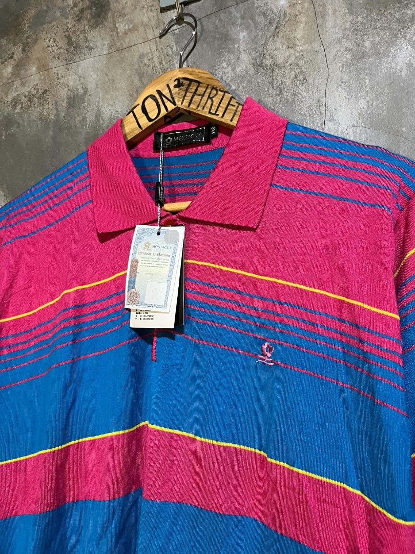 Montagut Knit Polo (Category: Tshirts & Polo Shirts ) located in Andop. Submitted by tonthrift_st (Listing ID 1461713179, Image 3). Description: Montagut Knit Polo Good as new (dead stock) Size 110 on tag Dimes W20.5 L26.5 No issue / flaws 🏷️📥 📍Kapalong, Davao del Norte.