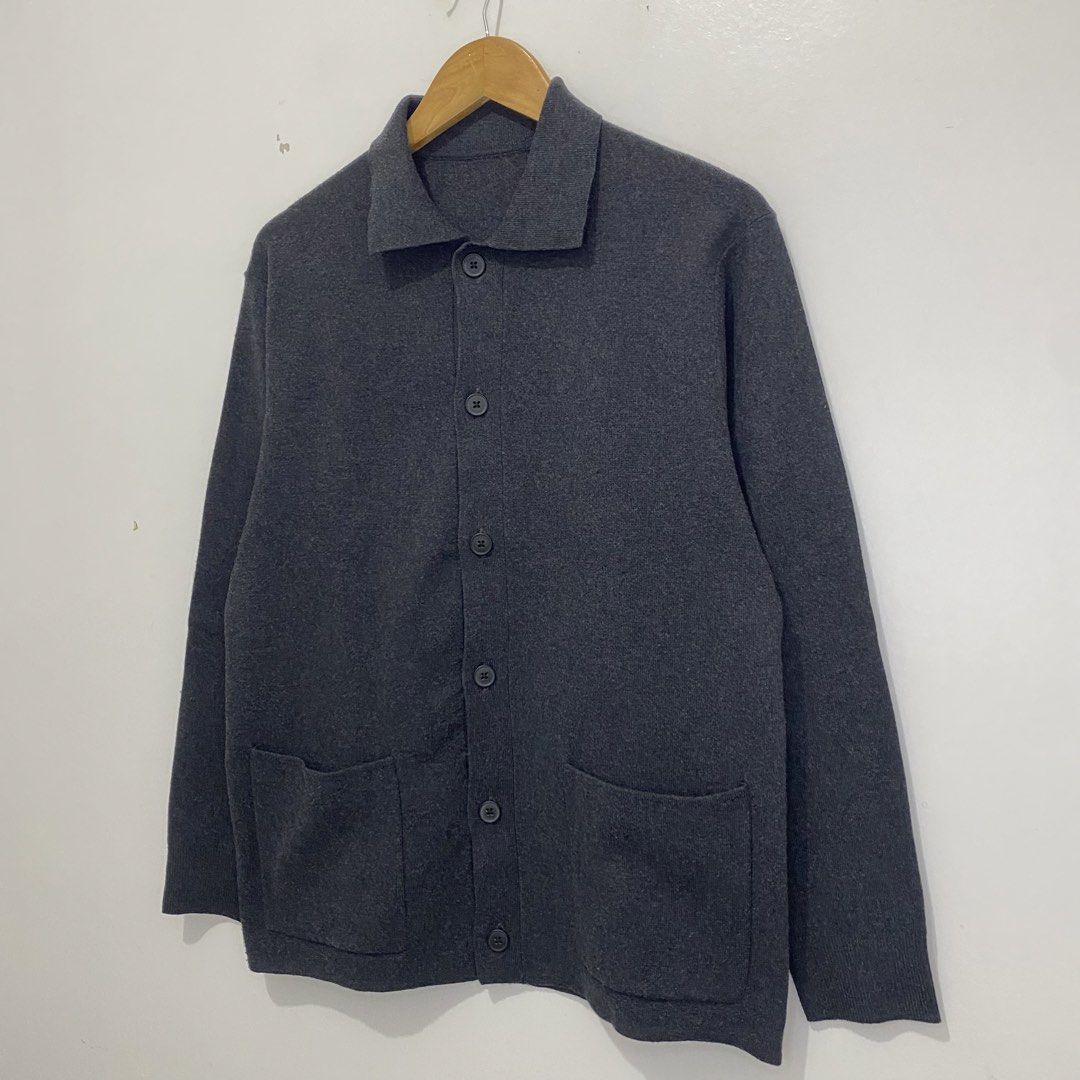 Muji Milano Ribbed Cardigan (Category: Coats, Jackets and Outerwear) located in Tanauan. Submitted by flexingthriftsph (Listing ID 1461768658, Image 2). Description: Muji Milano Ribbed Cardigan Medium on tag 20 inches - chest 26.5 inches - length Excellent condition -800.00.