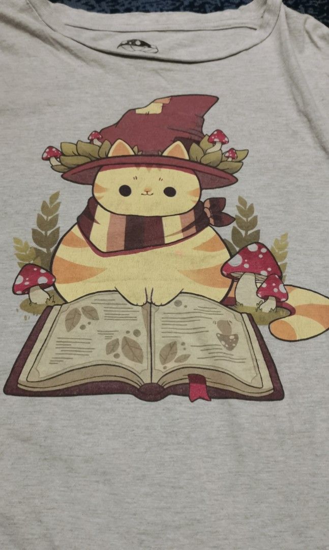 Mushroom wizard cat t shirt (Category: Tshirts & Polo Shirts ) located in San Jose. Submitted by thrift_ni_sir (Listing ID 1461792832, Image 1). Description: MOP Gcash MOD j&t Add shipping fee.