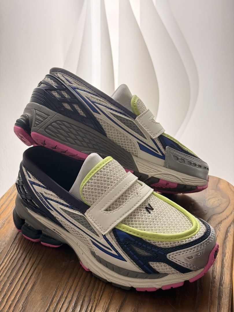 NB 1906L Loafers Size 37 (Category: Loafers) located in Manila. Submitted by bellsuaverdez (Listing ID 1461752763, Image 3). Description: NB 1906L "Neon Silver Metallic" Silver Metallic, NB Navy, & Pink Heat colorway (newly released) Literally used once lang Bought from NB Ayala Malls Manila Bay (Aug 2026) Hard to find model SRP ₱9795 Size 37 EU, 4.5US, 4UK, 22.5cm RSF: Extra pair, impulse buy - I have the silver pair too.