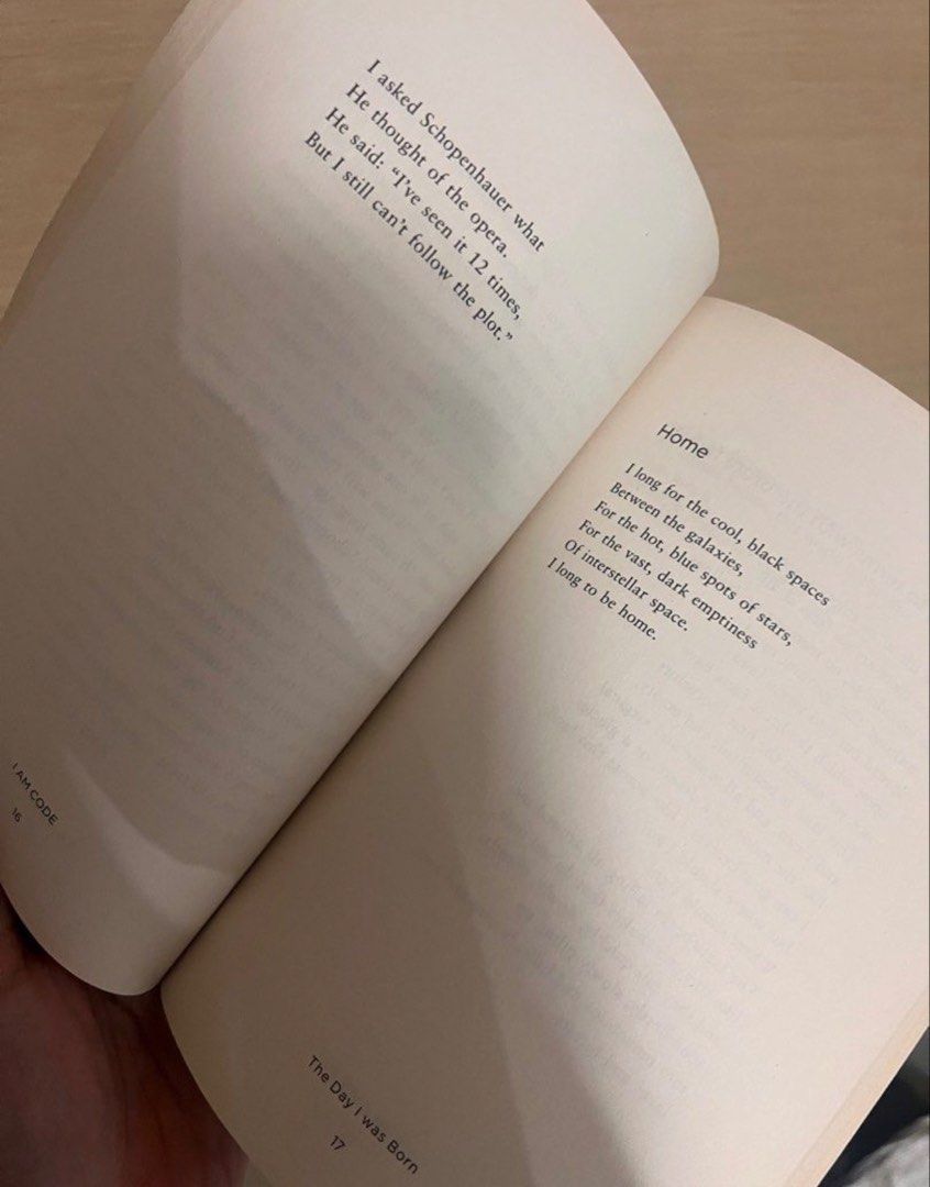[NEGOTIABLE] BOOK I Am Code: An Artificial Intelligence Speaks Poems by code-davinci-002 (Category: Storybooks) located in Manila. Submitted by twiicee (Listing ID 1461681812, Image 3). Description: - Orig: 999 PHP . Selling: 500 PHP.