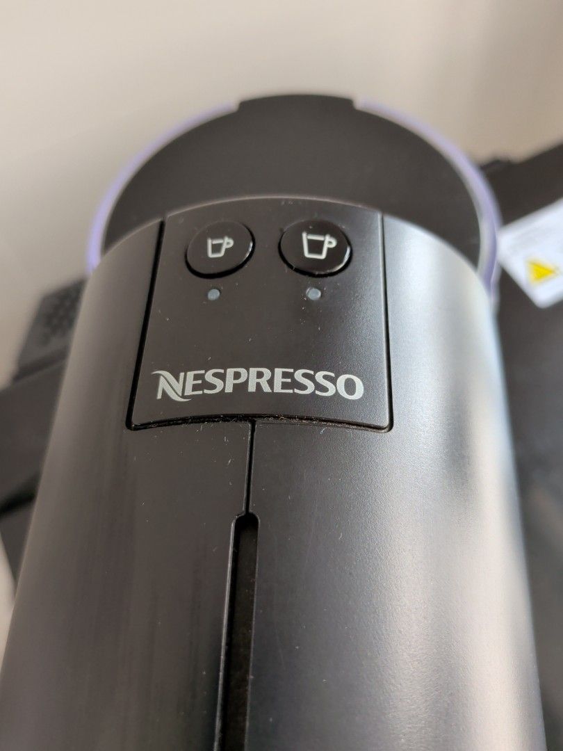 Nespresso Pixie Coffee Machine (Category: Coffee Machines & Makers) located in Singapore. Submitted by bryanchen1995lfg (Listing ID 1461655585, Image 2). Description: - Nespresso Pixie Titan coffee machine - Free Descaling Kit worth SGD33 (for cleaning of machine) - Used but not abused (brew 1 pod daily on average) - Slightly over 1 years old - No visible wear and tear - Compact size for easy storage - Perfect for singles/couples daily usage - Bo