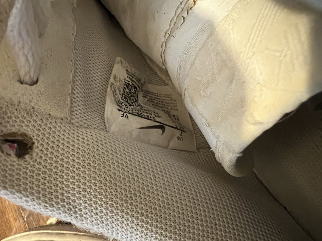 Nike Air Force 1 White Sneakers (Category: Sneakers) located in Pasig City. Submitted by martin.as (Listing ID 1461630264, Image 3). Description: - Classic white Nike Air Force 1s Bought in 2021 - Laces are intact - Great for everyday wear or customization.