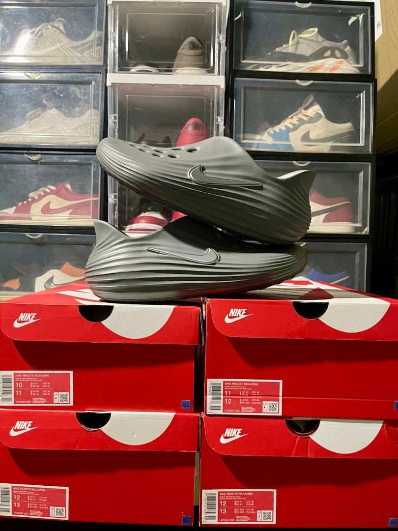 Nike Reactx Rejuven8 'Smoke Grey' Size 10/11 (Category: Casual Shoes) located in Quezon City. Submitted by puntsss (Listing ID 1461746874, Image 1). Description: Nike Reactx Rejuven8 'Smoke Grey' Brandnew Size 10/11/12(2) ❎SOLD❎ 2,800 each Below SRP ✅ (3,895) Shipping Fee not included unless stated. Payment Method : Bpi / Unionbank / Gcash / Paymaya / GoTyme / COD or COP via LBC (30% Downpayment required to avoid flaking) Shipping : Motorcycle Ap