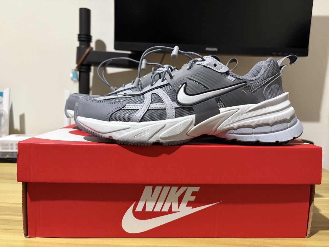 Nike V2K RUN (Category: Sneakers) located in Makati City. Submitted by macadelic199x (Listing ID 1461734447, Image 1). Description: Nike V2K RUN [Brand new] • Size: 7.5 (Women's) • Colorway: Cool Grey/Metallic Silver • Original [Money back if proven fake] Location: Quezon City Mode of payment: Bank transfer Delivery: Lalamove (your own booking) but strictly payment first. Can do meet up around: UP Town Center / Trinoma / Vertis North / SM North. 