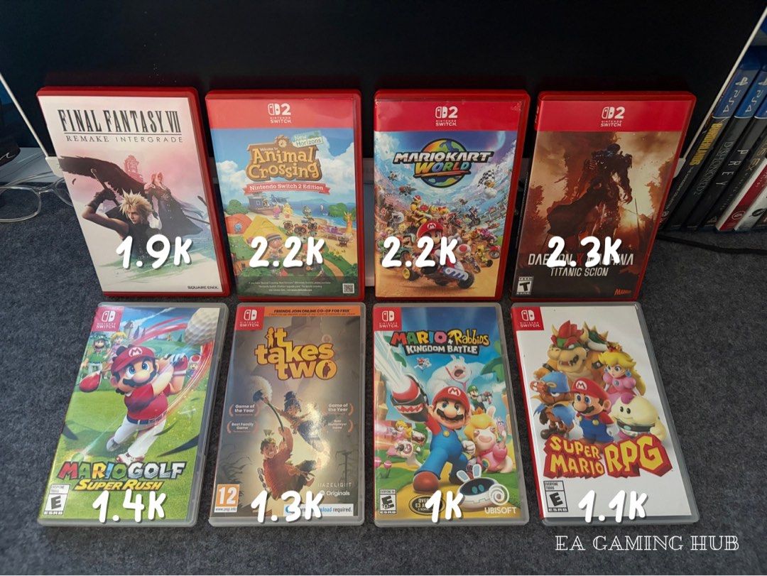 Nintendo Switch 1 & 2 Games & S D Card (Category: Nintendo) located in Manila. Submitted by eagaminghub (Listing ID 1461739531, Image 1). Description: For Sale Switch 1 & 2 Games & SD Card Feel free to visit our page EA Gaming Hub SD card Sandisk Ultra A1 512GB - 3k Sandisk Extreme A2 1TB - 8k Sandisk Extreme Pro A2 1TB - 8.5k Switch 2 Demon x Machina titanic scion - 2.5k Mario Kart World - 2.2k Final Fantasy Vll Remake Integrade (06/2026) - 1.9k