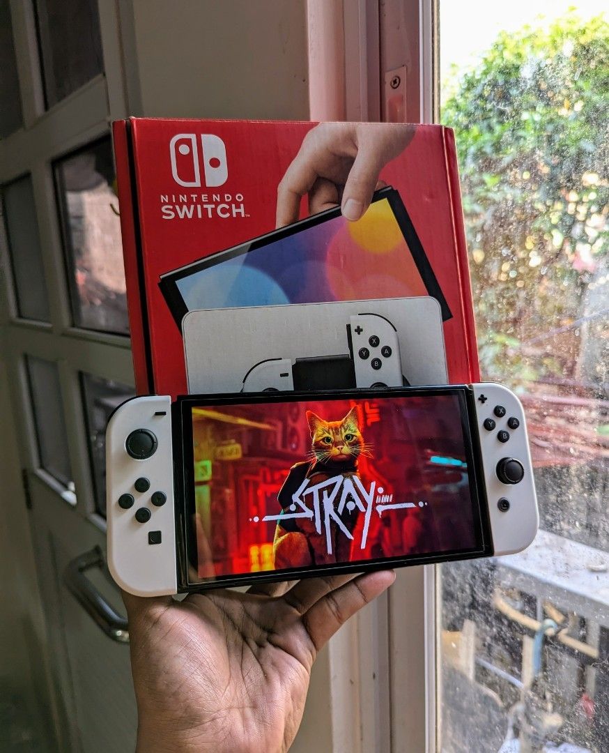 Nintendo Switch Oled with Games (Category: Nintendo) located in Manila. Submitted by nswitchgear (Listing ID 1461709752, Image 2). Description: Nintendo Switch OLED with Games ₱11,999 FREE acess to my Paid games Legit purchase not Jailbreak. Can give 7 Days personal Warranty for peace of mind. -Doon po tayo sa kaya tayong issupport, dont settle for less. Comes w/ Complete Package with pouch (Box,charger, grips,straps) Any of my Digital PAID Share