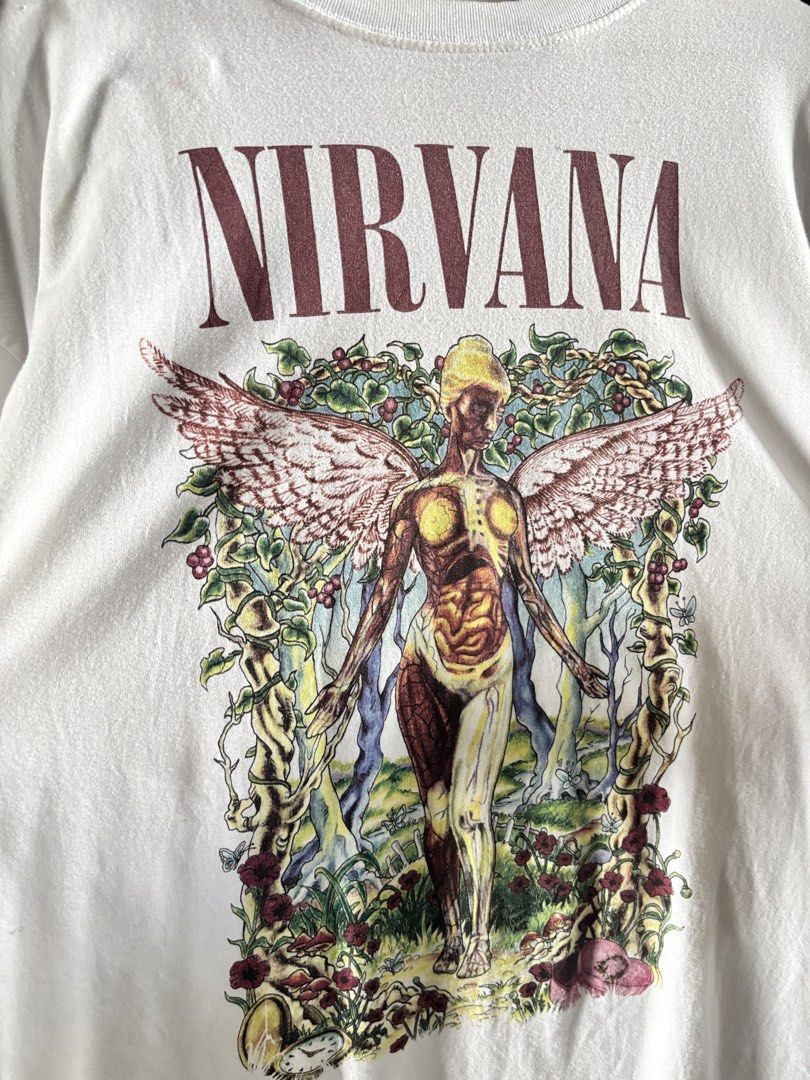 Nirvana X Pull&Bear Shirt (Category: Tshirts & Polo Shirts ) located in Taguig. Submitted by nardselect (Listing ID 1461572579, Image 2). Description: Nirvana X Pull&Bear Shirt Tag Size: Small Width: 20 Length: 25 Condition: Good Flaws: Need wash .
