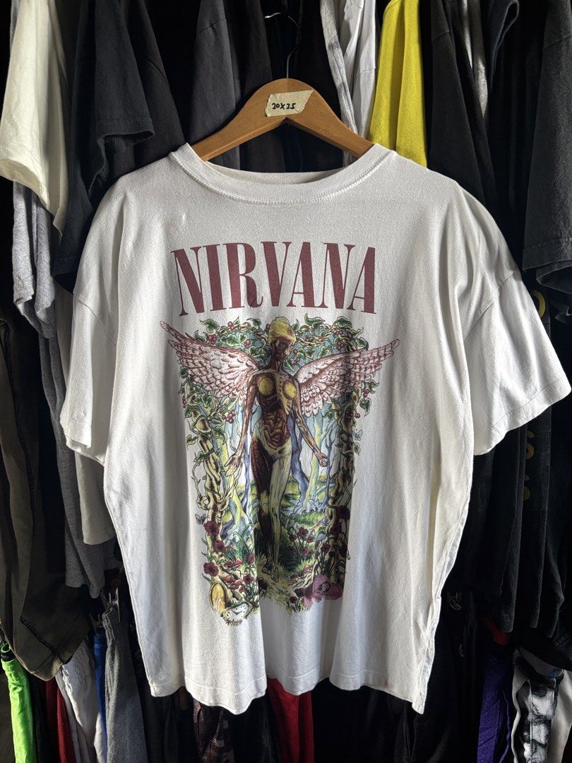 Nirvana X Pull&Bear Shirt (Category: Tshirts & Polo Shirts ) located in Taguig. Submitted by nardselect (Listing ID 1461572579, Image 1). Description: Nirvana X Pull&Bear Shirt Tag Size: Small Width: 20 Length: 25 Condition: Good Flaws: Need wash .