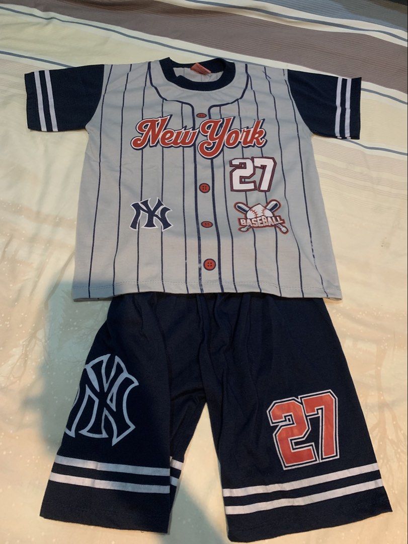 No brand NY Baseball Set Terno 5-7Y (Category: Babies & Kids Fashion) located in Muntinlupa City. Submitted by kibscollection03 (Listing ID 1461664649, Image 1). Description: set / terno .