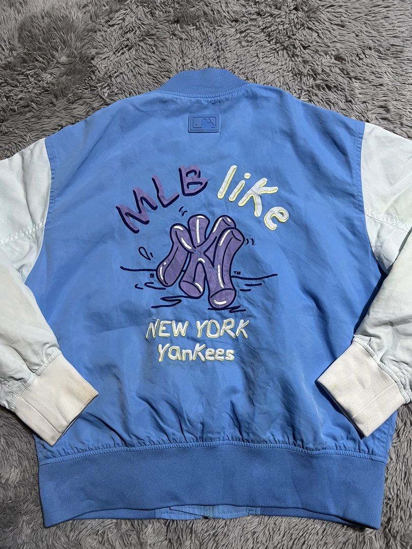 NY varsity jacket (Category: Coats, Jackets and Outerwear) located in Manila. Submitted by loreenajoc (Listing ID 1461759429, Image 2). Description: NY varsity jacket Good as new Medium No issue.