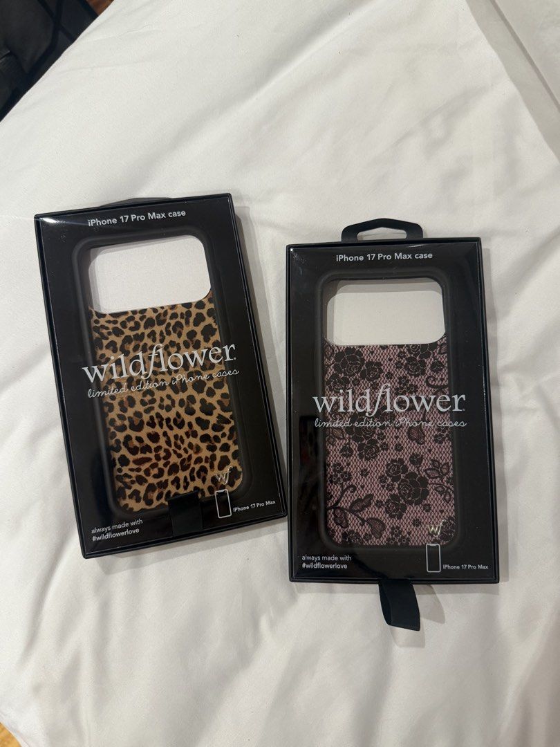 [EACH] Official Wildflower iPhone 17 Pro Max Phone Case (Category: iPhone 17 Series) located in Quezon City. Submitted by kristinascl0set (Listing ID 1461769281, Image 2). Description: .