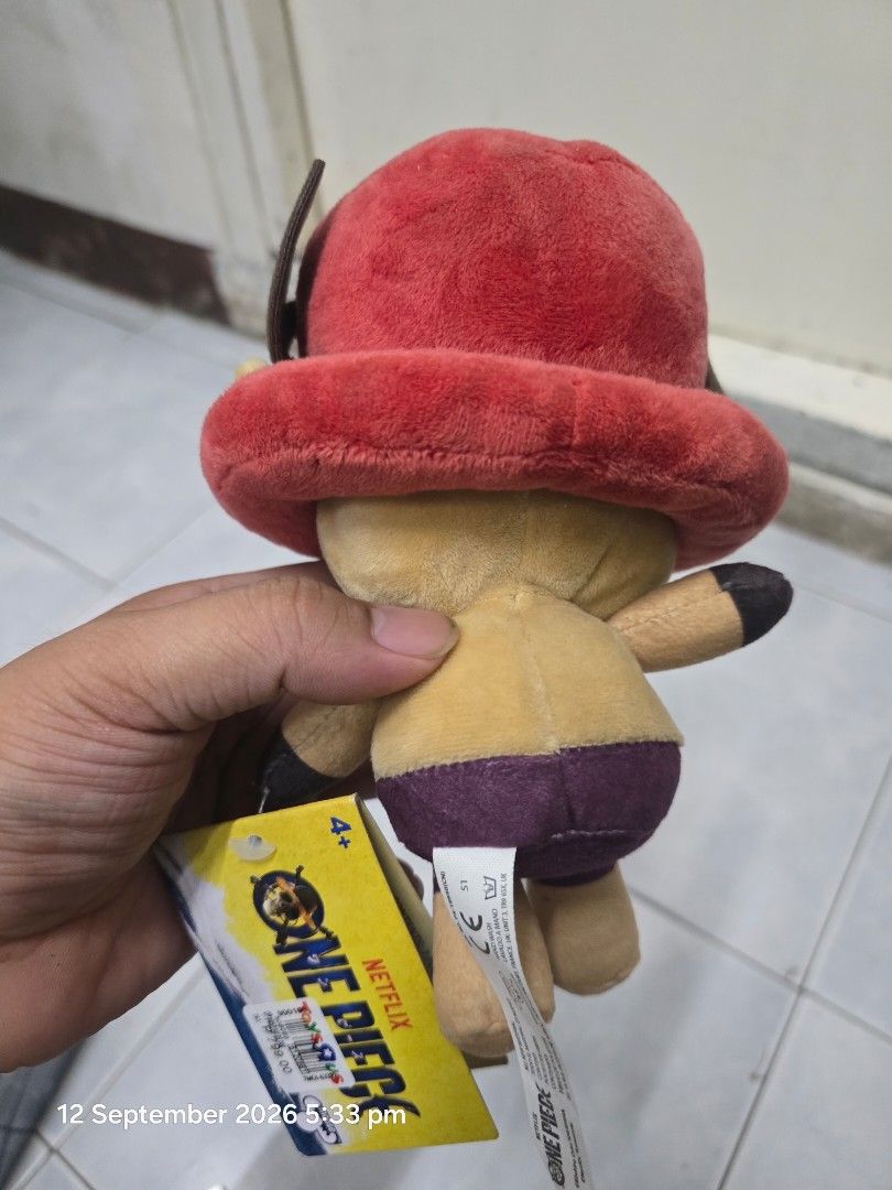 One Piece Netflix Chopper Plush Toy (Category: Plushies & Soft Toys) located in Santa Rosa. Submitted by dlsud0708 (Listing ID 1461564880, Image 2). Description: - Cute One Piece Chopper plush toy - Netflix edition - Soft and cuddly material - Ideal for anime/manga fans - Perfect for display or play.