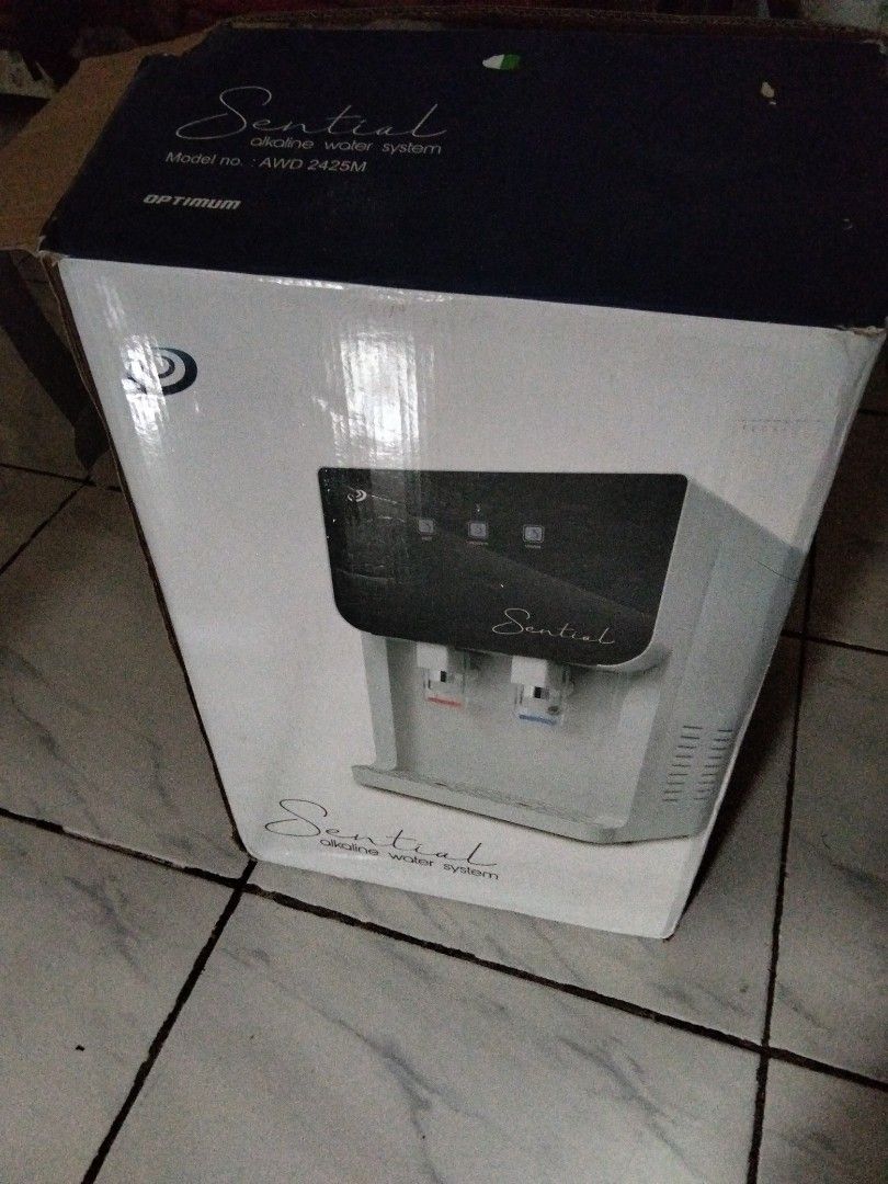 Optimum Sentual Alkaline Water System AWD 2425M (Category: Water Purifiers & Dispensers) located in Manila. Submitted by swiftriver_a0a3a9 (Listing ID 1461576114, Image 1). Description: - Optimum Sentual Alkaline Water System - Model: AWD 2425M - Box opened, but item is unused - Comes with warranty and registration cards - Selling as friend is relocating - Excellent deal!.