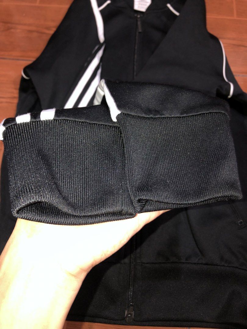Original Adidas TrackJacket (Category: Coats, Jackets and Outerwear) located in San Juan City. Submitted by prettyboi_ (Listing ID 1461673793, Image 3). Description: GOOD CONDITION OVERALL COLOR RATE 10/10 NO ISSUE USE TWICE SAN JUAN CITY LOCATION VIA LALAMOVE FEE YOURS.