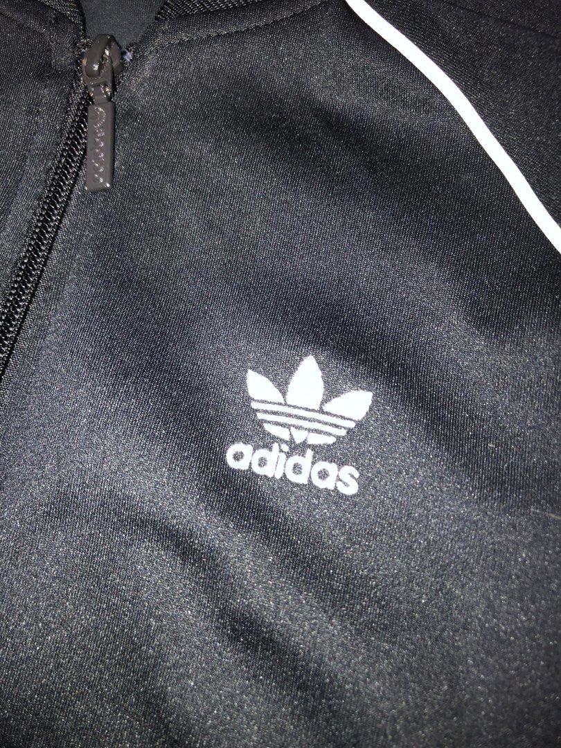 Original Adidas TrackJacket (Category: Coats, Jackets and Outerwear) located in San Juan City. Submitted by prettyboi_ (Listing ID 1461673793, Image 2). Description: GOOD CONDITION OVERALL COLOR RATE 10/10 NO ISSUE USE TWICE SAN JUAN CITY LOCATION VIA LALAMOVE FEE YOURS.