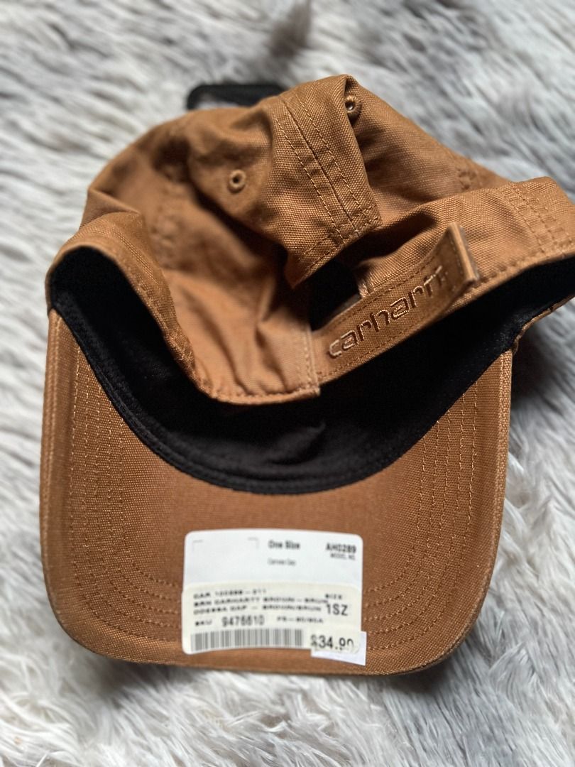 ORIGINAL Carhartt Force Cap - Brown (Category: Caps & Hats) located in Davao. Submitted by ajonlineshop.24 (Listing ID 1461640310, Image 2). Description: - Classic brown Carhartt baseball cap - Features iconic Carhartt logo patch on the front - Brand new with Force technology tag still attached - Versatile style for everyday use.