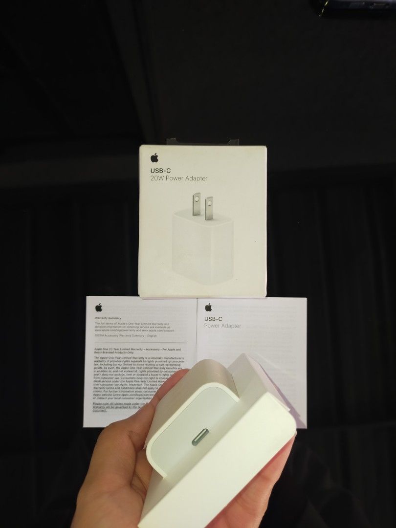 Original Latest (USB-C) Power Adapter (Category: Chargers & Cables) located in Bacoor. Submitted by istocks888 (Listing ID 1461602163, Image 2). Description: Original Latest (USB-C) Power Adapter Brand-new, No issue, Ready to use, Original, Can ship nationwide, Open for Video or VC before shipment, 20W, Fast charging, Pass for low offer respect each other time. Mode of delivery: READY TO SHIP ANYTIME Within the day lalamove (sf may differ sa layo