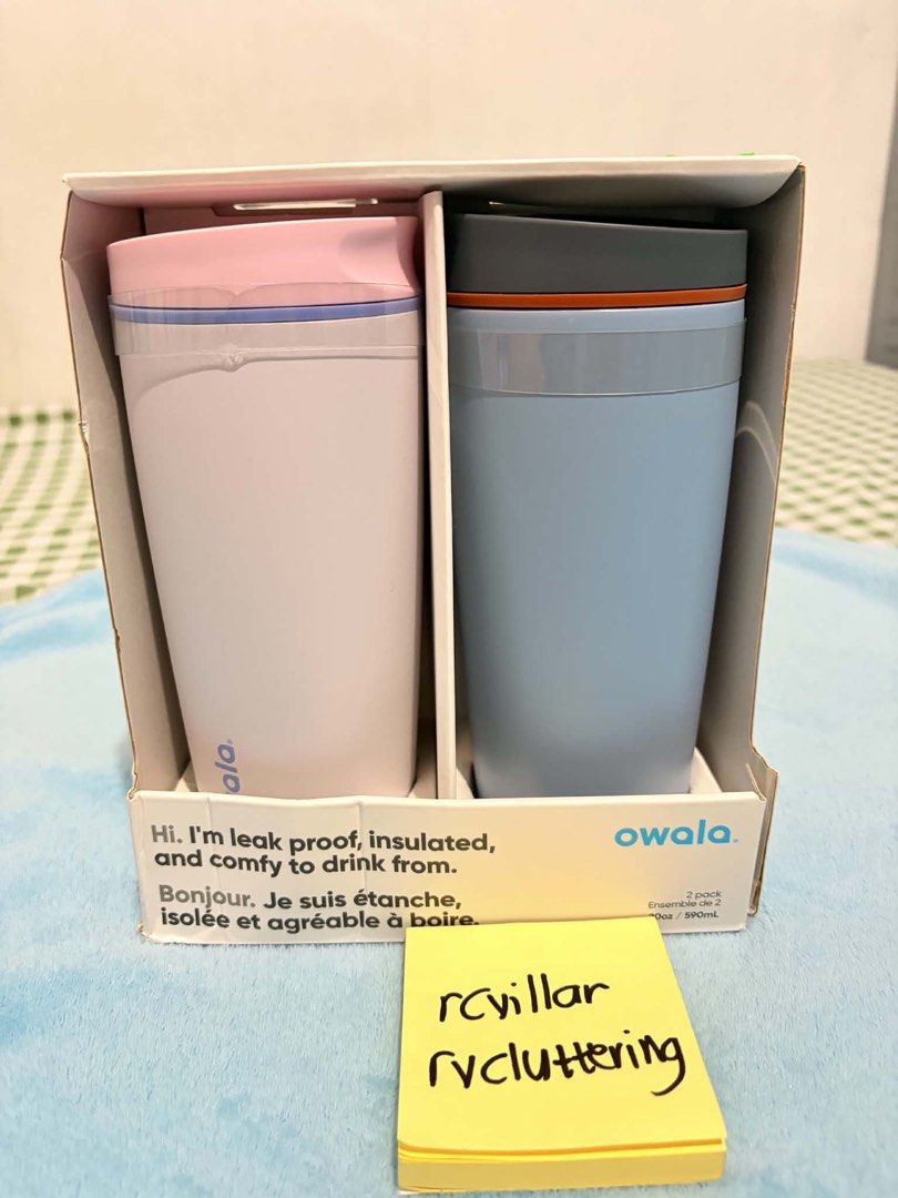 ORIGINAL OWALA Tumbler (Category: Coffee & Tea Tableware) located in San Fernando. Submitted by rcvillar0111 (Listing ID 1461691542, Image 1). Description: Owala Tumbler Set of 2 Brand New From Costco Canada.