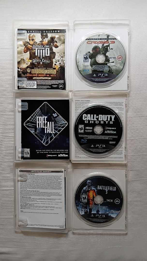 Original PS3 Games from Amazon USA (Category: PlayStation) located in Antipolo. Submitted by imperial_trader (Listing ID 1461633363, Image 3). Description: *NEGOTIABLE/OPEN TO OFFERS as well - offers will be considered until a deal is made (items are delivered to the buyer and payment is made) - auto accept price: Php 400 each - bought from Amazon USA for at least $40 each - lightly used/used with care.