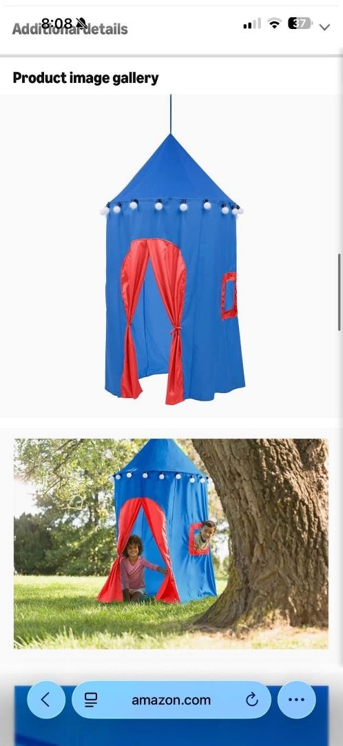 Outdoor Canopy for Kids (Category: Infant Playtime) located in General Trias. Submitted by cheesekeith_cav (Listing ID 1461684478, Image 2). Description: HIDEAWAY CANOPY BY HEARTSONG — never used with box — no lights included.